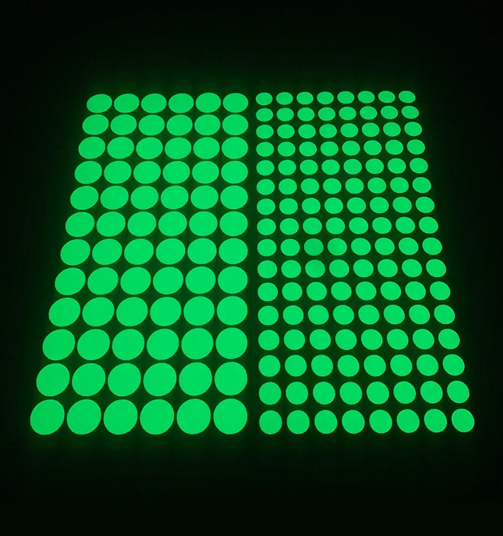 0.5 cm self-adhesive glow markers for darker stages and low-light playing