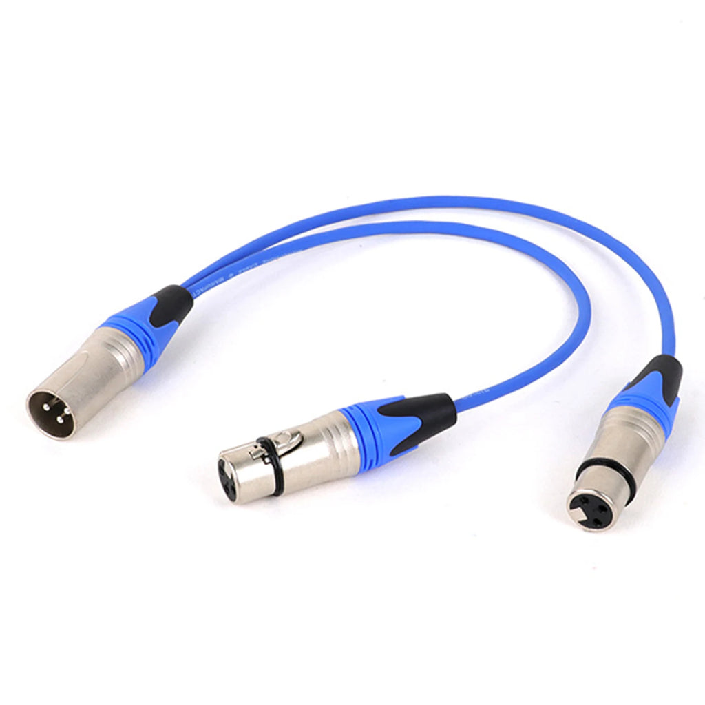 XLR Y-Splitter Cable (1 Male to 2 Female)