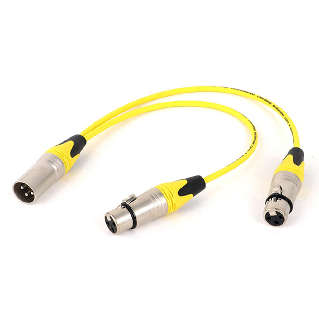 XLR Y-Splitter Cable (1 Male to 2 Female)