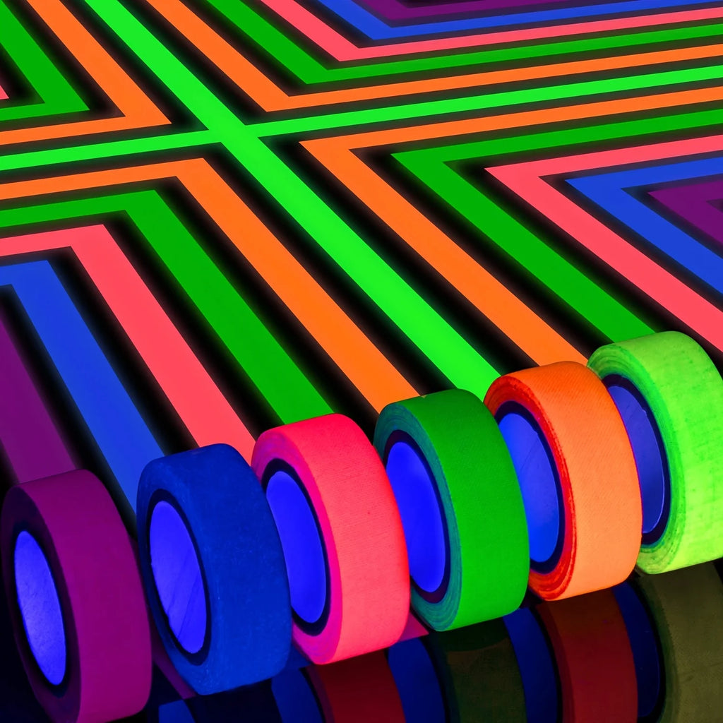 Neon Glow Gaffer Tape Set