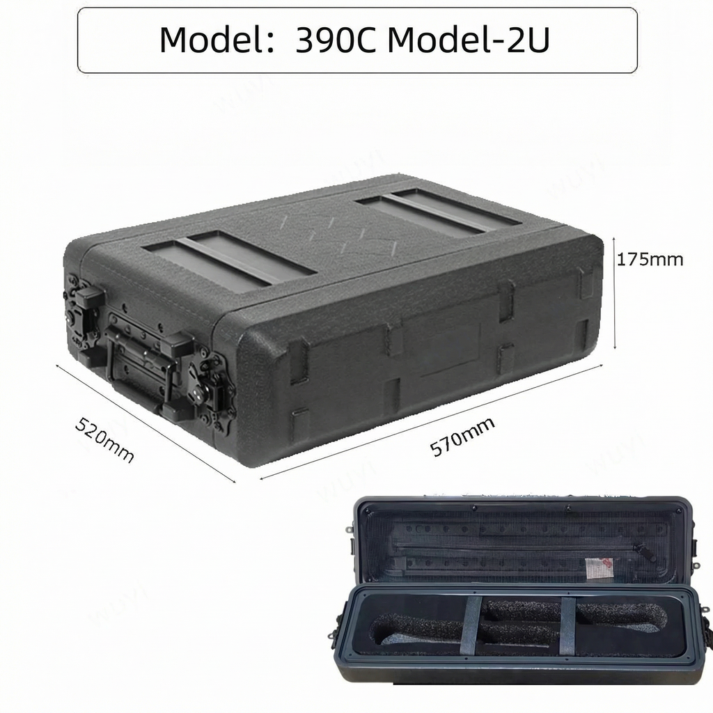 390mm Deep Portable Rack PE Flight Case