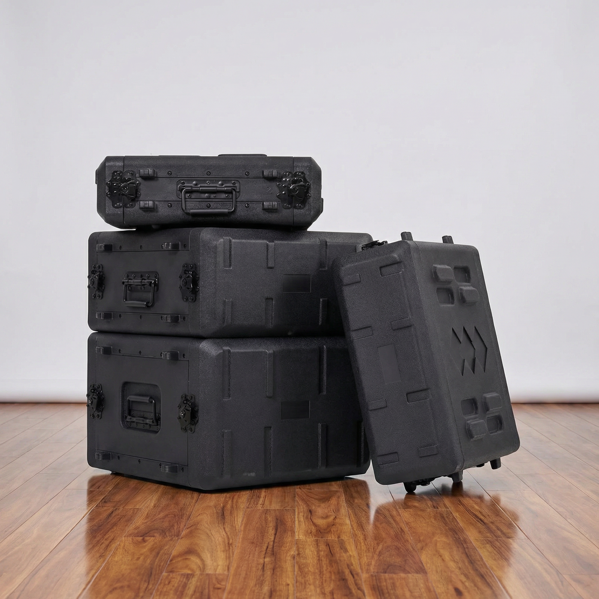 PE Audio Equipment Case (2U–6U, 260mm / 390mm Depth)