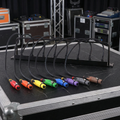 Cabinet 8-Way 1U XLR Jumper Rack Panel with Female XLR Cables
