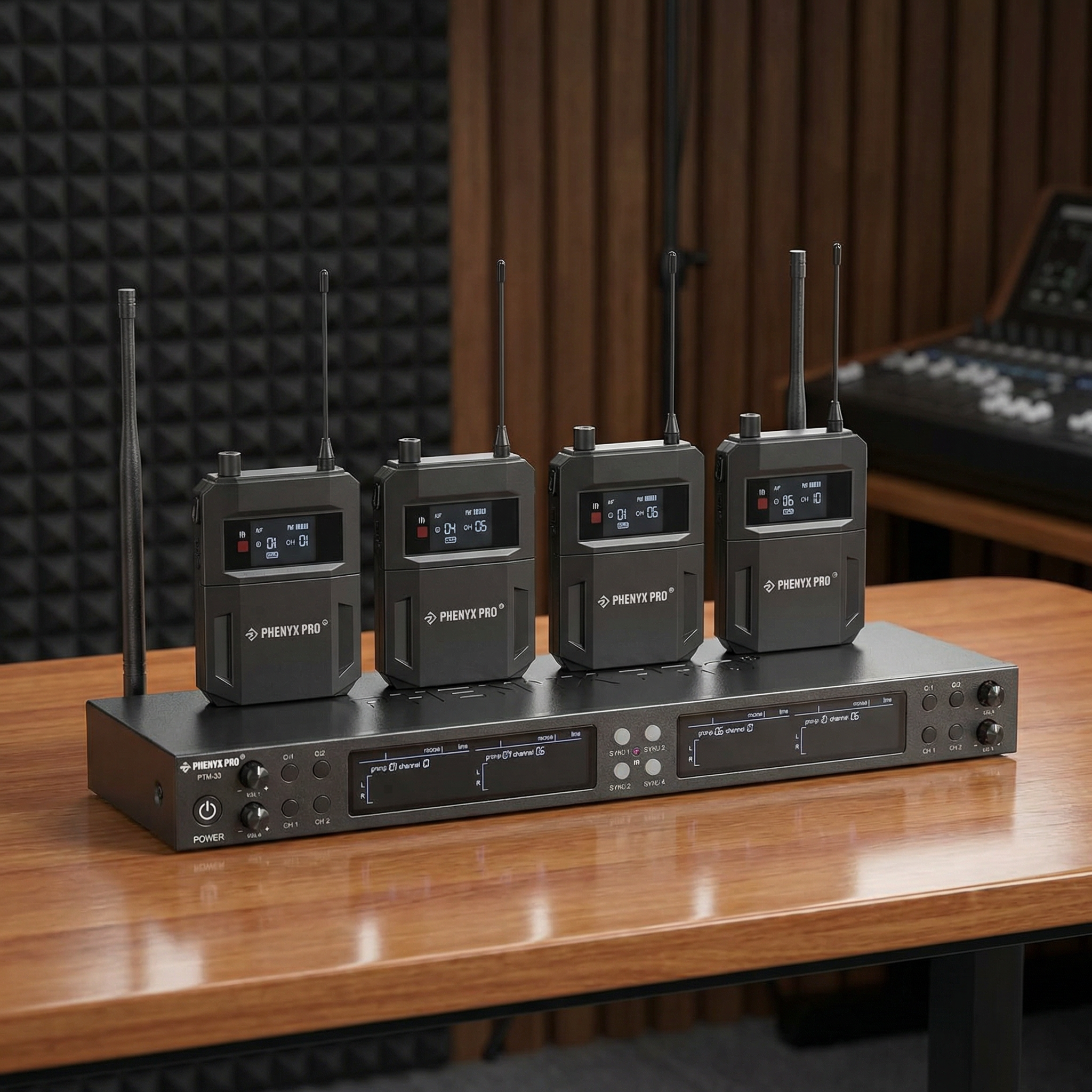 Phenyx Pro PTM-33 4-Channel Mono Wireless IEM System