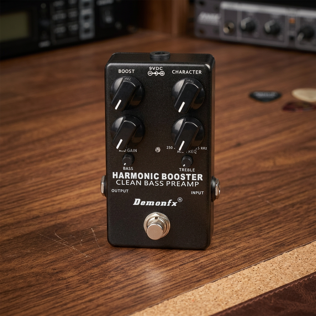 DemonFX Harmonic Booster Bass Preamp Pedal