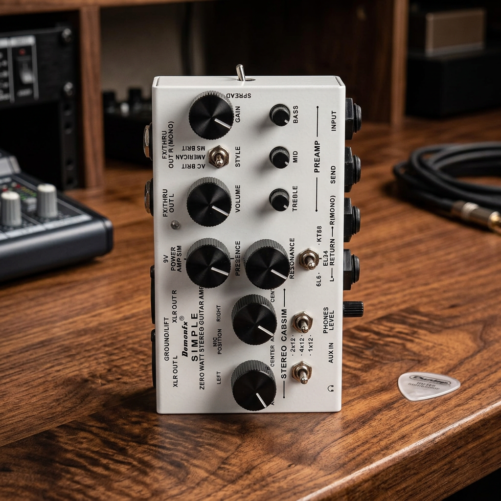 DemonFX SIMPLE Preamp & Cab Simulator Pedal
