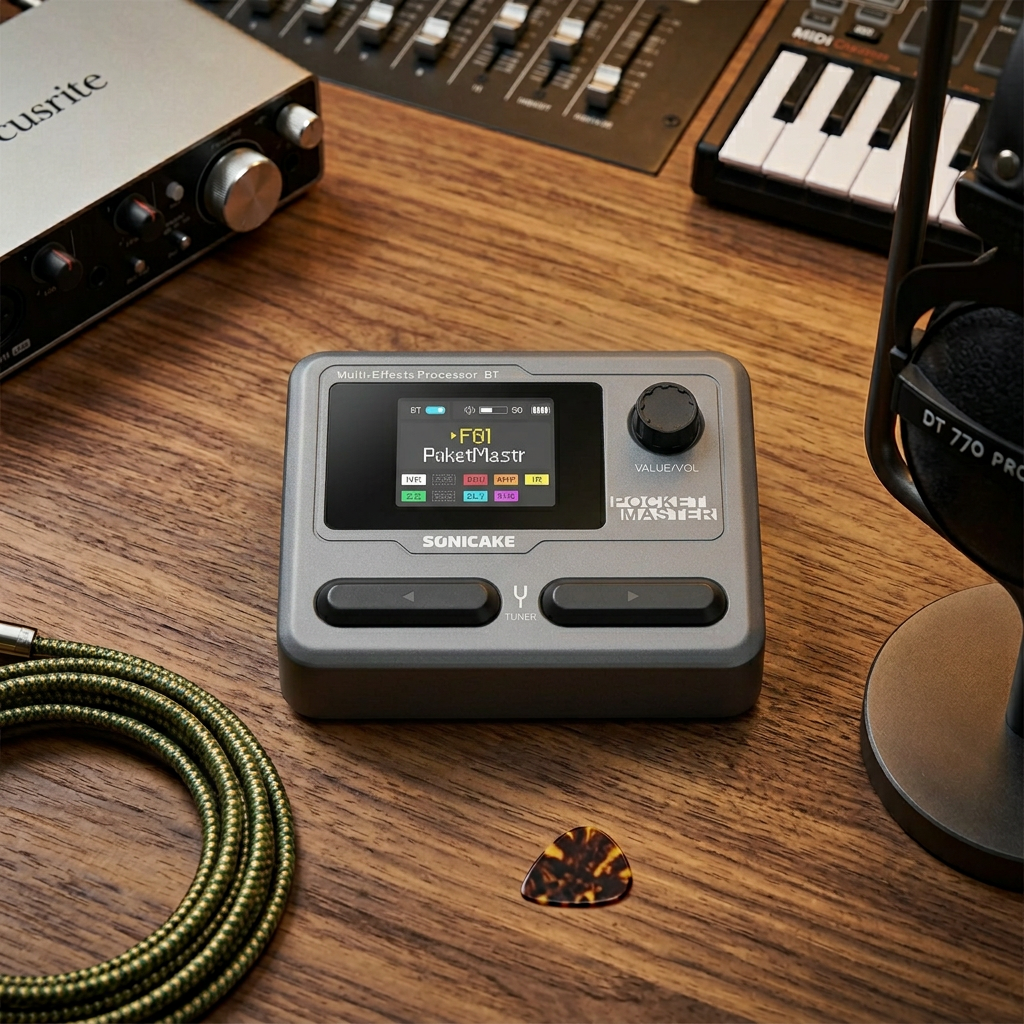 SONICAKE Pocket Master Mini Multi-Effects Pedal (QME-10)