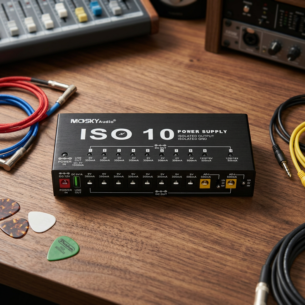 MOSKY ISO-10 Isolated Pedal Power Supply