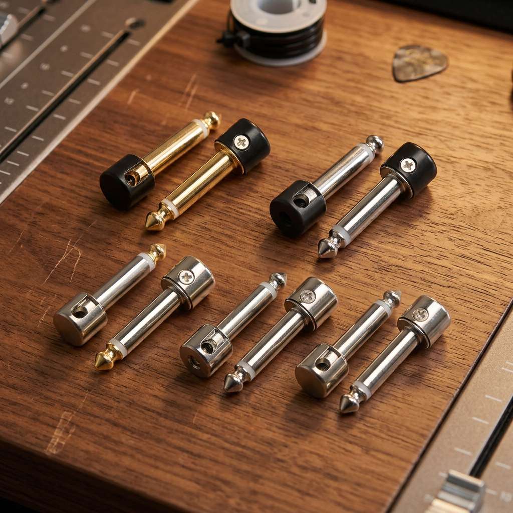 Pro C Solderless 6.35 mm Right-Angle TS Connectors