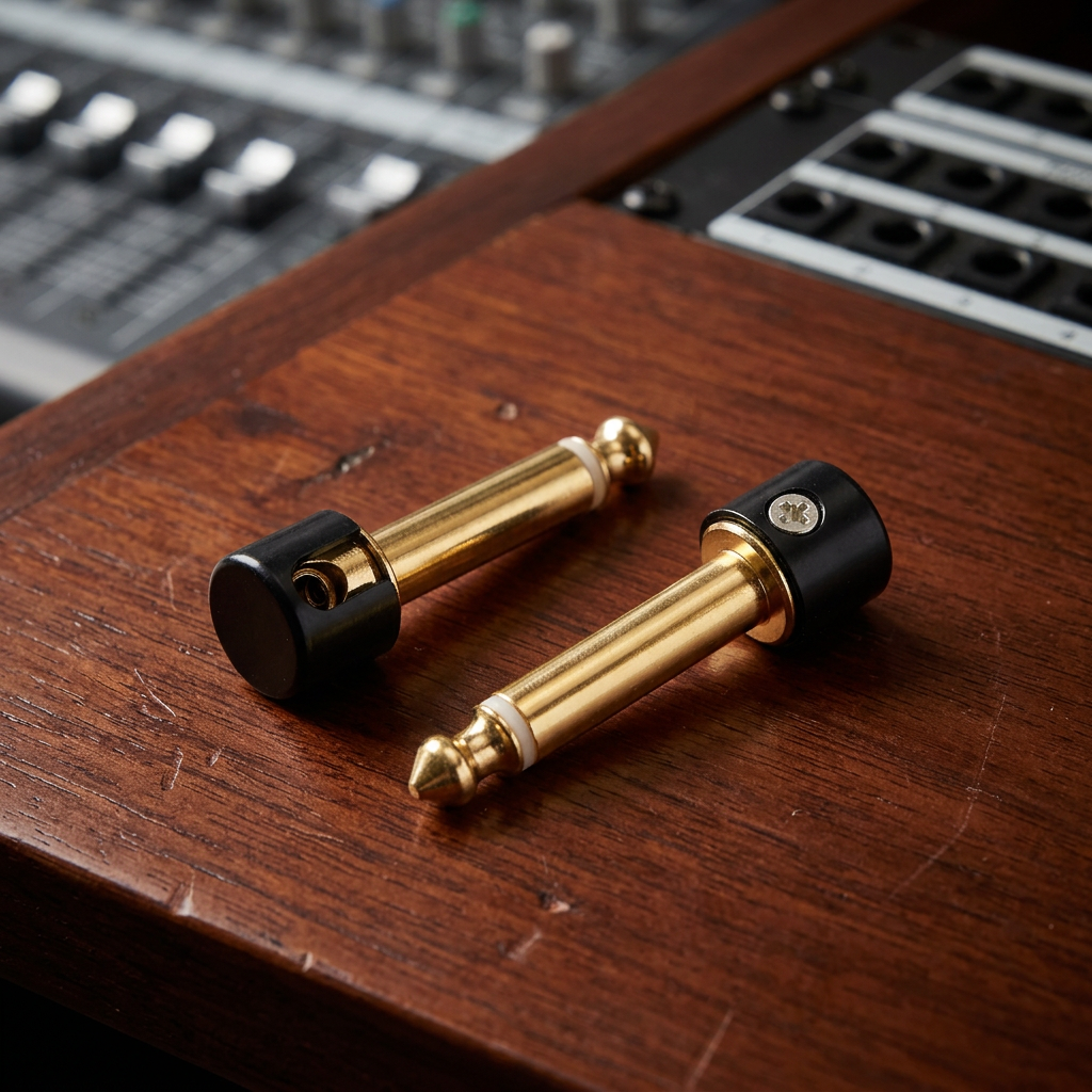 Pro C Solderless 6.35 mm Right-Angle TS Connectors