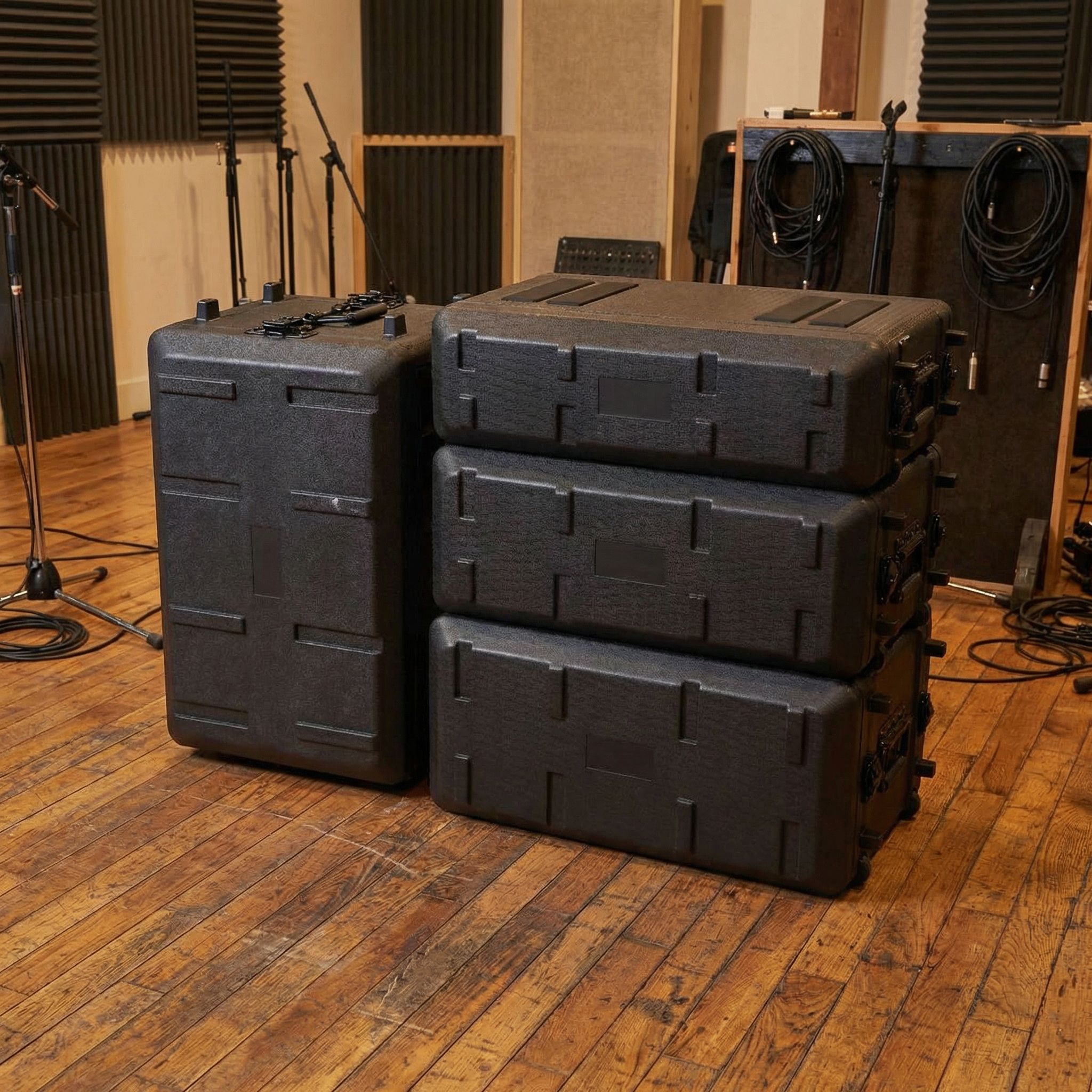 390mm Deep Portable Rack PE Flight Case