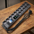 19" Rack Mount 2U PDU Power Strip with Meter