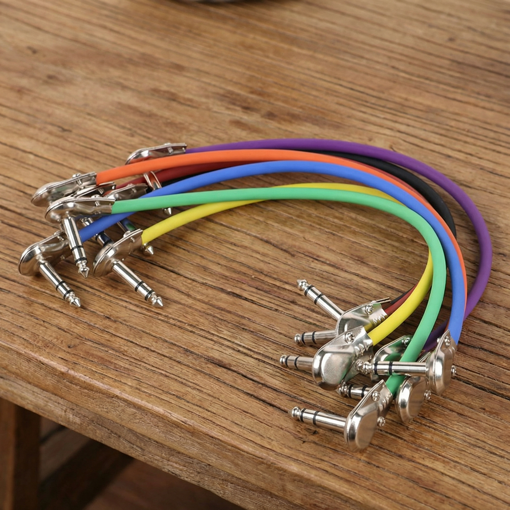 Flat Low-Profile Pedal Patch Cable (1/4" TS/TRS)