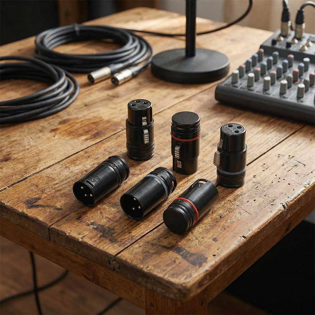 AVSSZ Low Profile Right Angle XLR Connector