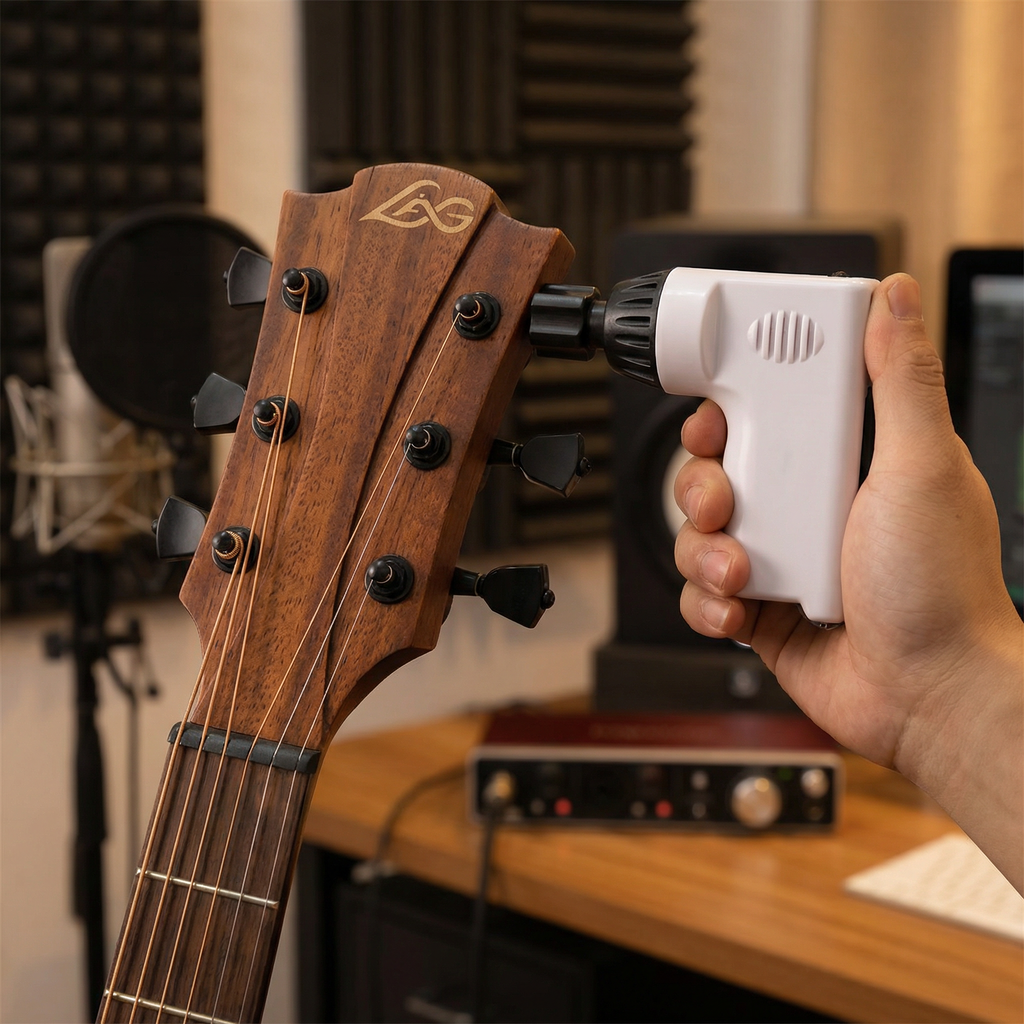 Automatic Guitar String Winder with Cutter