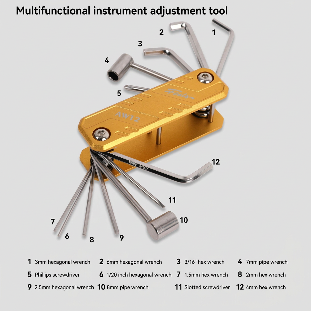 FOALS 12-in-1 Guitar & Bass Repair Tool