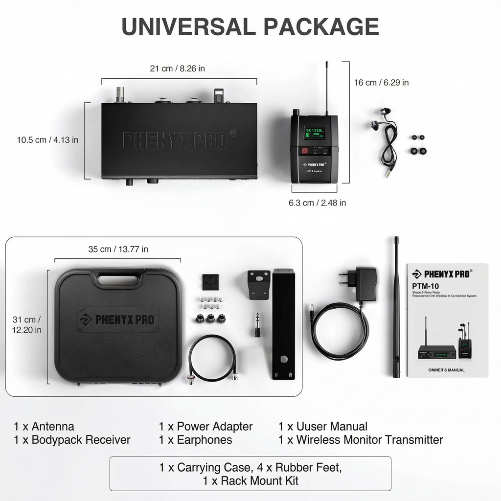 Phenyx Pro PTM-10 Wireless In-Ear Monitor System