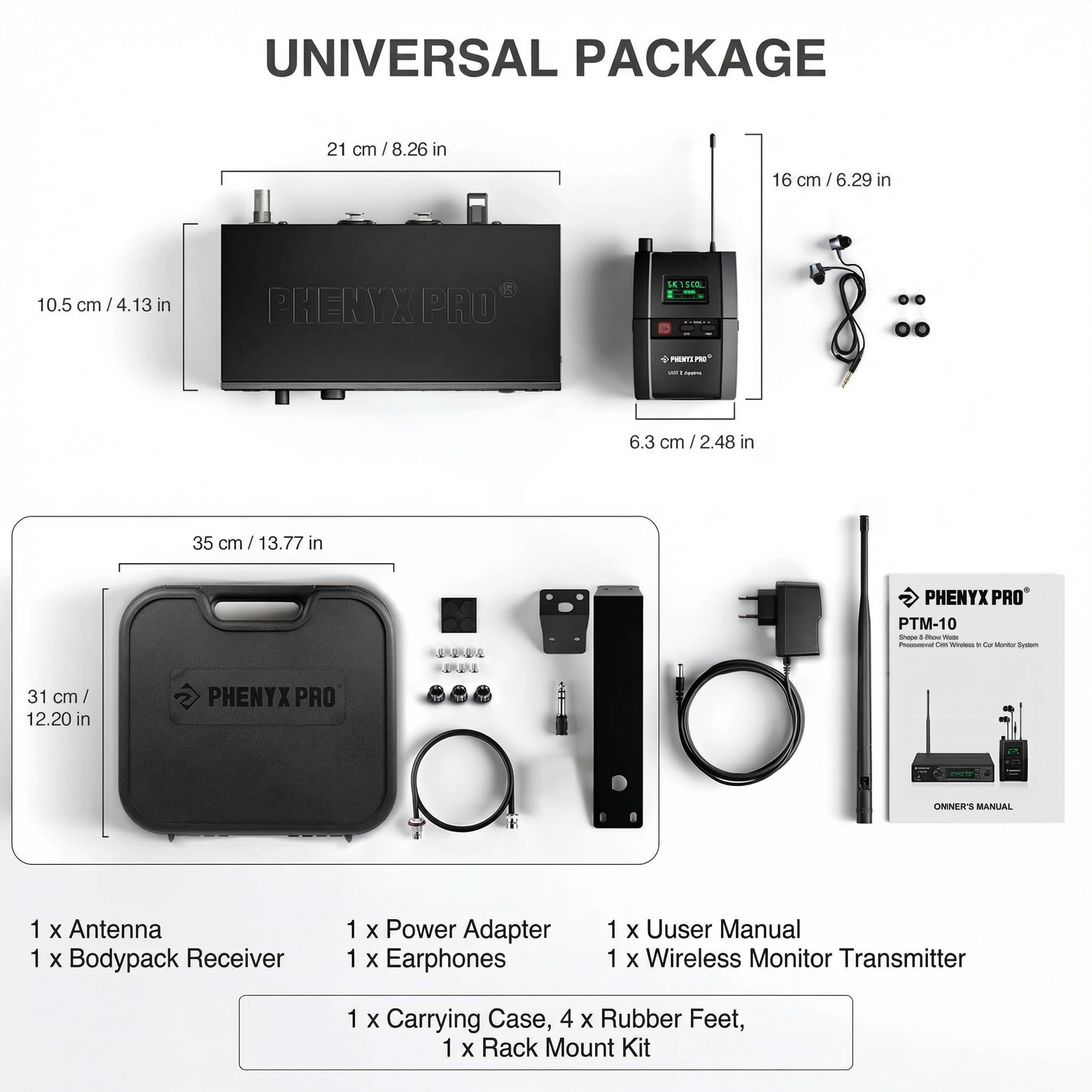 Phenyx Pro PTM-10 Wireless In-Ear Monitor System